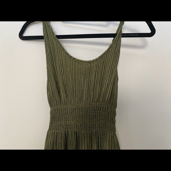 Woven Green Dress NWT - Picture 5 of 9
